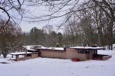 Stay in a Recently Restored Frank Lloyd Wright Usonian Home, the Eppstein House