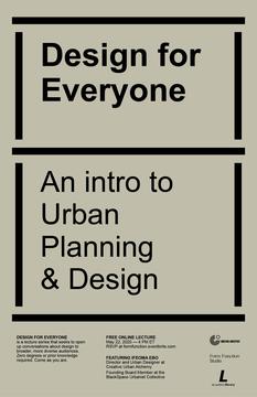 Design for Everyone: An intro to Urban Planning & Design