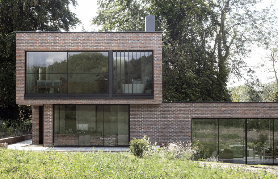 Brick & Glass House by ambcavanaugh ArchDaily