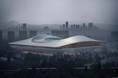 Zaha Hadid Architects publica imágenes de su nuevo estadio de fútbol en Xi'an