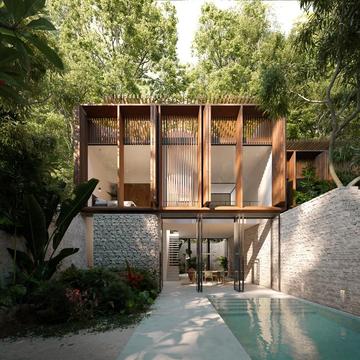 Residencias K’in en Tulum / Holland Harvey Architects