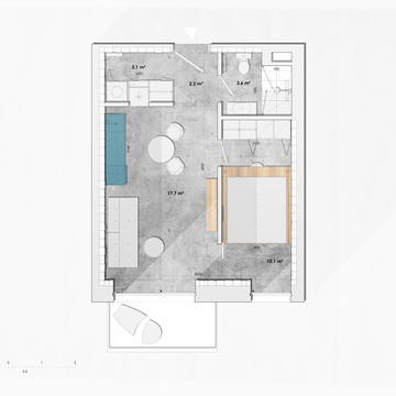 Gallery of Mr. Sloping Apartment  / YCL Studio  - 20
