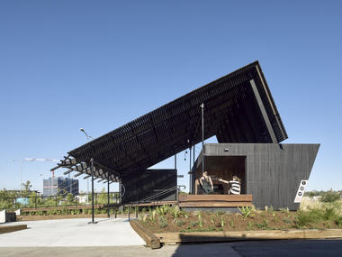 澳洲新城北岸展亭，再生木材实践 / Anna O'Gorman Architecture