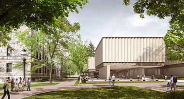 Adjaye‘普林斯顿大学设计新艺术博物馆’方案，校园中的校园