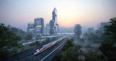 Gallery of Foster + Partners Wins Competition to Design Guangming Hub, a New Transport Oriented Development in China  - 4