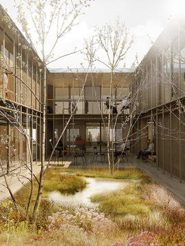 Gallery of CREO ARKITEKTER and WE architecture Shares First Prize for Danish Psychiatric Hospital   - 4