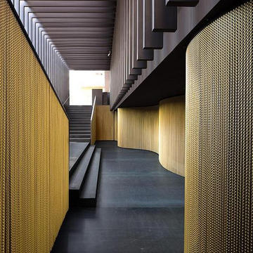 Gallery of Metal Fabric – Decorative Interior Walls - 1