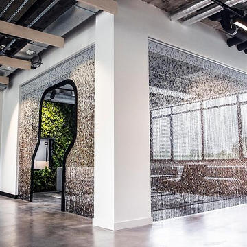 Gallery of Metal Fabric - Space Dividers - 2