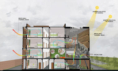 Gallery of St. Andrews Girls  Hostel / Zero Energy Design Lab  - 22
