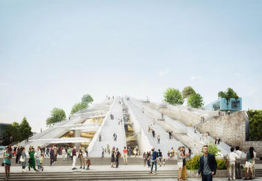 Galeria de Começam as obras de reforma da Pirâmide de Tirana na Albânia projetada pelo MVRDV  - 1