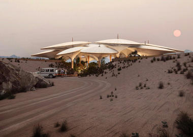 Foster + Partners Designs Saudi Arabian Hotel in Sand Dunes