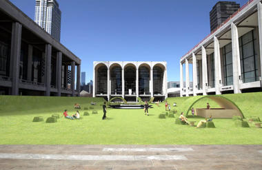 Lincoln Center’s Josie Robertson Plaza Goes Green for the Summer