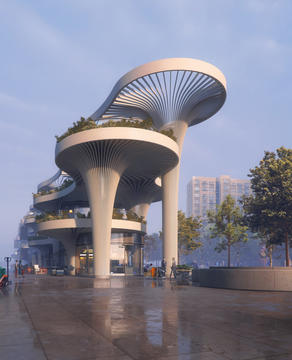 Gallery of Koichi Takada Architects Designs Biophilic Marketplace Inspired by Shanghai's Forests  - 5