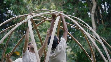Cómo se dobla el bambú para crear estructuras curvas