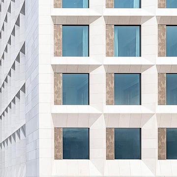 Façade System - UHPC Stone Veneer from Hofmann Facades