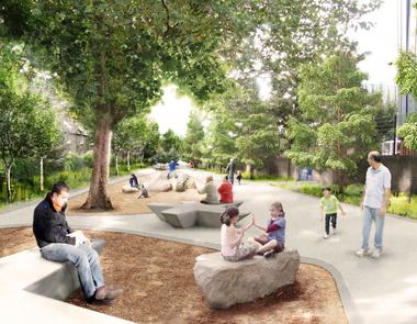 Gallery of Public Realm Plan Proposal / Feilden Clegg Bradley Studios + Grant Associates  - 1