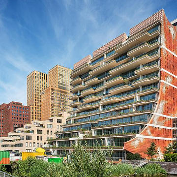 Highline Curtain Wall System used in the George Apartment Block in Amsterdam from Solarlux