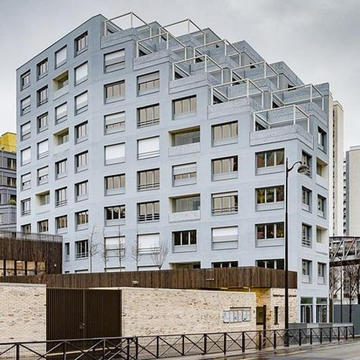 Z-Box Drawer Curtain System in LopaA Residential Block in Paris, France from BANDALUX