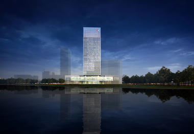 画廊 黄埔江畔的新高层建筑：gmp 获委托设计中国银联业务运营中心  - 1