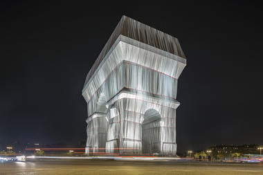 Christo's Wrapped Arc de Triomphe Opens to the Public