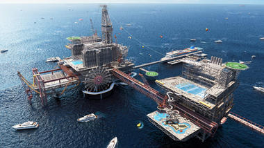 Saudi Arabia is Converting an Oil Rig into the World's First Offshore Extreme Amusement and Leisure Park