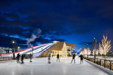 Green Bay Packers Titletown District Sledding Hill / ROSSETTI