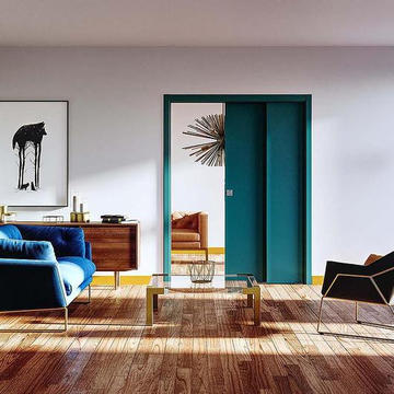Kit for Overlapping Pocket Door - EVOKIT STAFFETTA from Ermetika