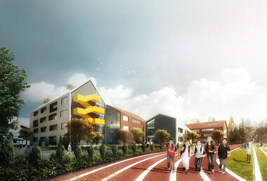 LYCS Architecture Design School Inspired by A Child's Drawing