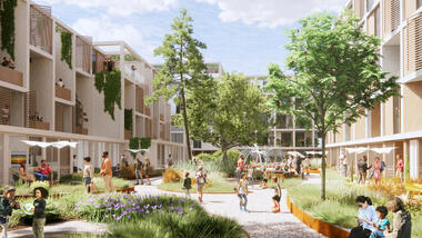 3XN/GXN, Gehl y ConAm diseñan una comunidad regenerativa de 15 minutos para San Diego