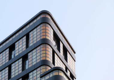 Golden Reflections Residential Building / A7 Design Studio