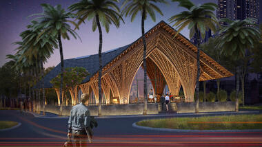 VTN Architects Creates Airtight Bamboo Pavilion in Xiamen