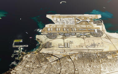 OMA Masterplans Airport City em Qatar