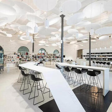 Bookshop and Cafeteria Furniture in MAXXI from Lapalma