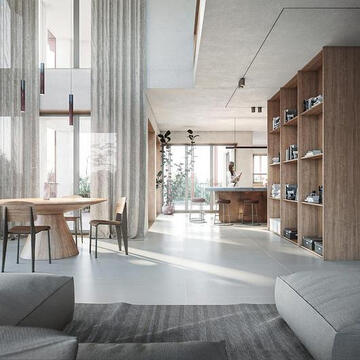 Porcelain Tiles in Private Interiors - Original Greys from Tubadzin
