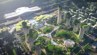 Pelli Clarke & Partners diseña el nuevo plan maestro de la Estación de Yibin en China