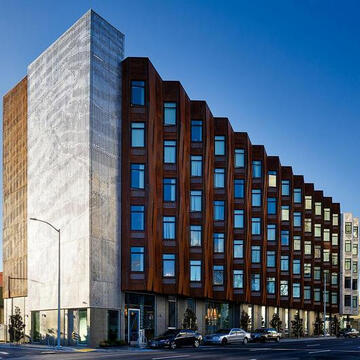 Facade Cladding in 833 Bryant from BŌK Modern