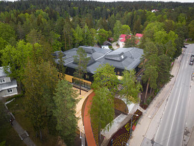 Ogre Central Library and Marriage Registry  / PBR Architects Bureau