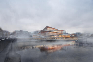 BIG Wins International Competition to Design the Vltava Philharmonic Hall in Prague