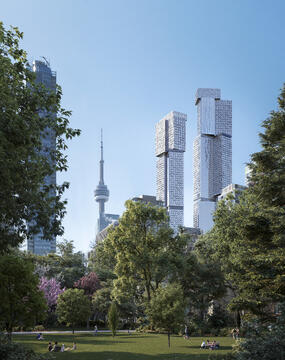Frank Gehry Reveals New Images of his First Residential Tower in Canada