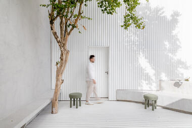 Cafetería de Matcha Green Blood / Studio Guilherme Garcia