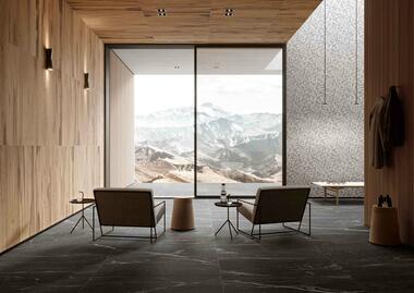 Naturaleza en el interior: Revestimientos porcelánicos de efecto piedra y madera