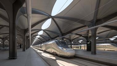 Estación de Trenes: ejemplos en planta y sección