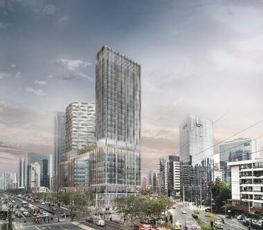 El proyecto de +Arquitectos y Sauerbruch Hutton que transformará la esquina de Apoquindo con Manquehue en Santiago