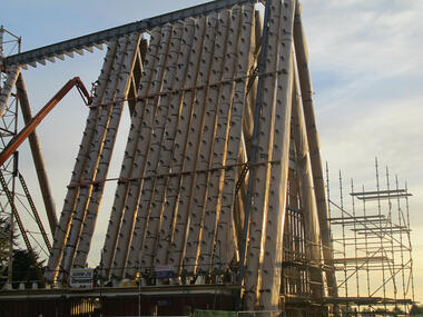 Catedral de Cartón de Shigeru Ban se construye en Nueva Zelanda