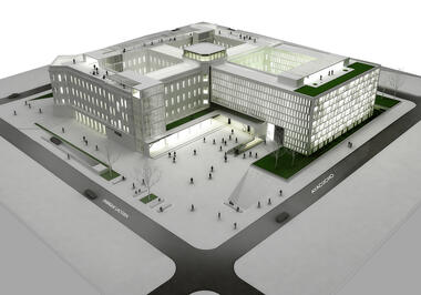 Galería de Primer Lugar en Concurso anteproyecto del centro cultural, comercial y residencial Paseo De Güemes  - 1