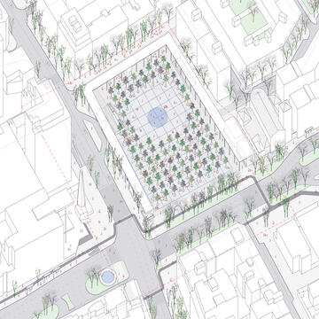 PRACTICA, segundo lugar en concurso de remodelación de la Plaza de los Misterios en Madrid