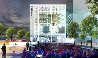 Mención Honrosa en Concurso público del diseño de nueva cinemateca distrital de Bogotá / Colombia