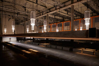 AMO Designs a Transforming Scenography for the Prada 2023 Fall/Winter Runway Show