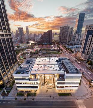 Gallery of Commercial Podium in East Alley of Shanghai Suhe MixC World / Kokaistudios  - 2