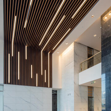 Wood – Solid Wood Grill Ceilings & Walls from Hunter Douglas Architectural (Europe)